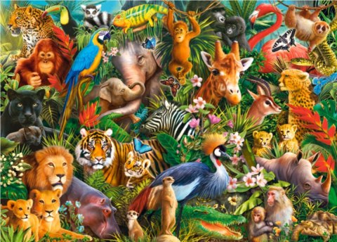 Puzzle 180 elementów Amazing Animals Wspaniałe Zwierzęta Castorland 7+