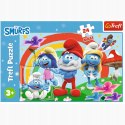 Puzzle 24 elementów Maxi Smerfy Smerfny dzień 14374 Trefl
