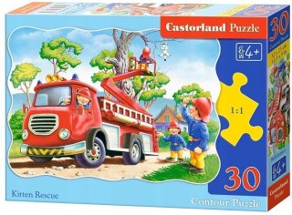Puzzle 30 elementów Na ratunek Straż Pożarna Castorland