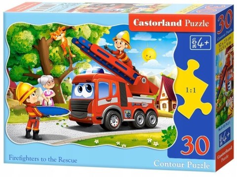 Puzzle 30 elementów Strażacy na pomoc Castorland 4+