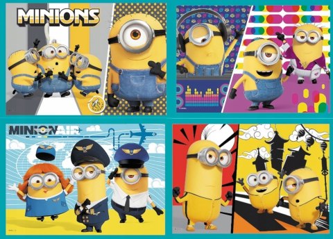 Puzzle 4w1 Wesoły świat Minionków 34339 Trefl 3+
