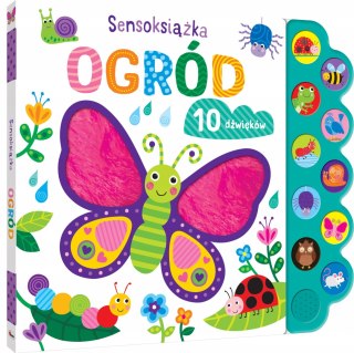 Sensoksiążka Ogród Książka Sensoryczna 10 dźwięków Sensoryka Malucha