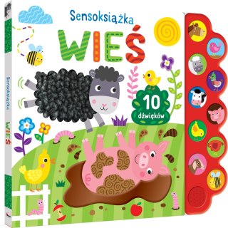 Sensoksiążka Wieś Książka Sensoryczna 10 dźwięków Sensoryka Malucha