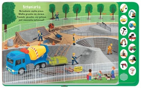 Słucham i Poznaję na Budowie Książeczka z Dźwiękami Aksjomat