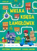 Wielka księga łamigłówek Krzyżówki zadania logiczne 8-12 lat Aksjomat