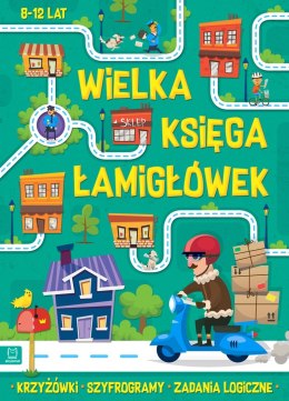 Wielka księga łamigłówek Krzyżówki zadania logiczne 8-12 lat Aksjomat