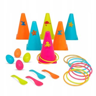 Zestaw do 2 Gier na świeżym powietrzu Obręcze i jajka b.Toys BX2188