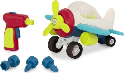 B.Toys Samolot do demontażu i skręcania z wkrętarką BX1781Z