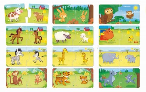 Carotina Baby Mamy i Ich Dzieci Gra Logiczna Lisciani 0+