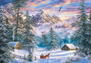 Castorland Boże Narodzenie w Górach Krajobraz Puzzle 1000 elementów 12+