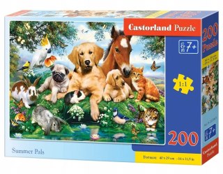 Castorland Letni Przyjaciele Zwierzątka Pupile Puzzle 200 elementów 7+