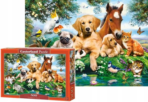 Castorland Letni Przyjaciele Zwierzątka na Łące Puzzle 500 elementów 9+