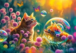 Castorland Magiczny Poranek Kotki i Motyle Puzzle 500 elementów 9+