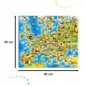 Castorland Mapa Europy Puzzle Edukacyjne 180 elementów 7+