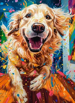 Castorland Ogromna Radość Psa Golden Retriver Puzzle 200 elementów 7+