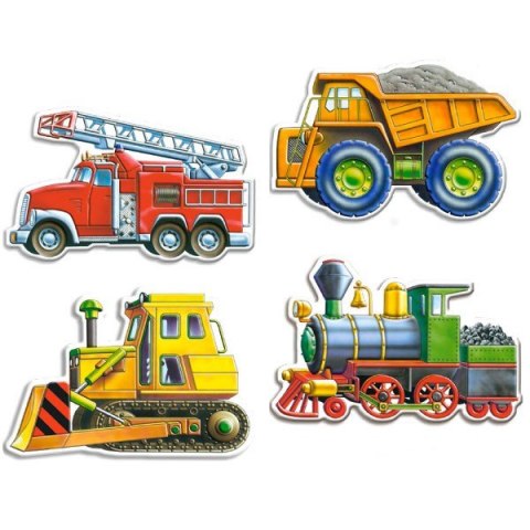 Castorland Pojazdy Puzzle 4w1 Maxi 4+5+6+7 elementów 3+