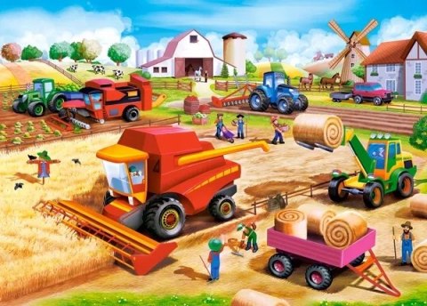 Castorland Praca na Farmie Puzzle 60 elementów Pojazdy Wieś 5+