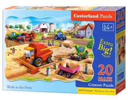 Castorland Praca na Farmie Puzzle Maxi 20 elementów 4+