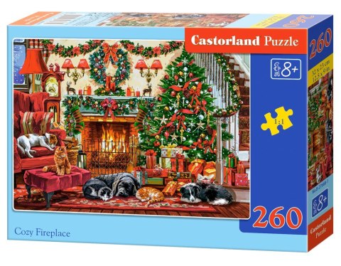 Castorland Przytulny Kominek Święta Zwierzaki Puzzle 260 elementów 8+