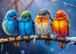 Castorland Razem Cieplej Ptaki Zima Puzzle 120 elementów 6+