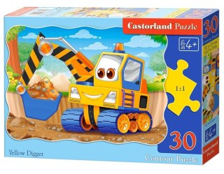 Castorland Żółta Koparka Puzzle 30 elementów 4+