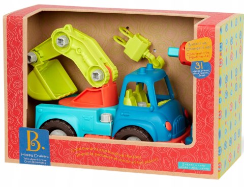 Ciężarówka budowlana do skręcania dźwig wiertarko-wkrętarka B.Toys BX1798Z