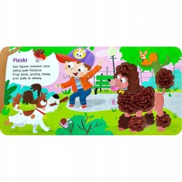 Dotknij i poczuj Zwierzęta w domu Książeczka Sensoryczna Dotykowa Aksjomat