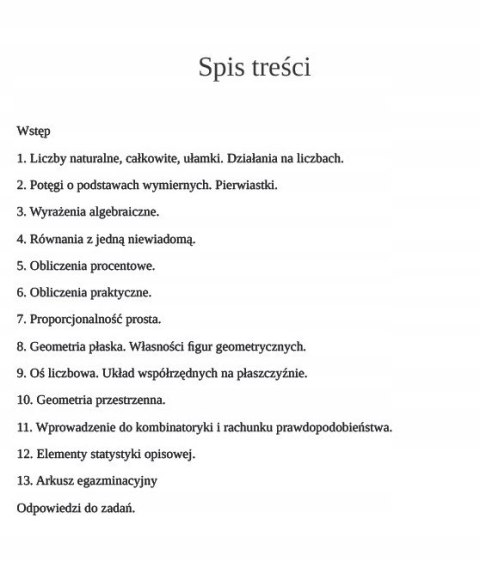 Egzamin ósmoklasisty Matematyka. Przygotowanie i ćwiczenia Anna Salak