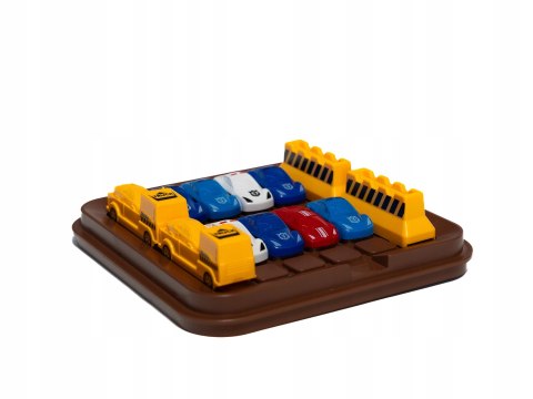 Gra logiczna Duży ruch 40 Wyzwań dla Przedszkolaka Blokada Parking 6+