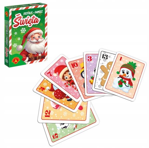 Karty Piotruś Pamięć Wersja Świąteczna Alexander Gra Karciana Mikołaj