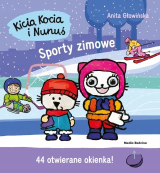Kicia Kocia i Nunuś Sporty zimowe Anita Głowińska 44 Otwierane Okienka