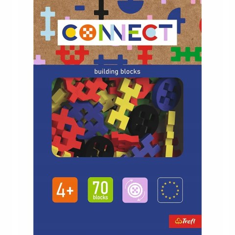 Klocki Konstrukcyjne Connect Basic Chłopiec 70 elementów Trefl Wafle Mini