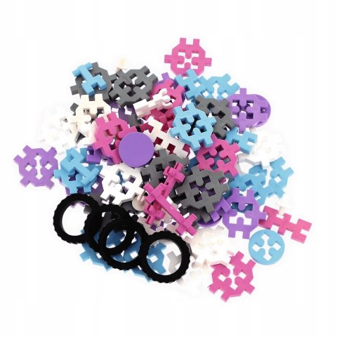 Klocki Konstrukcyjne Connect Basic Pastel 70 elementów Trefl Wafle Mini