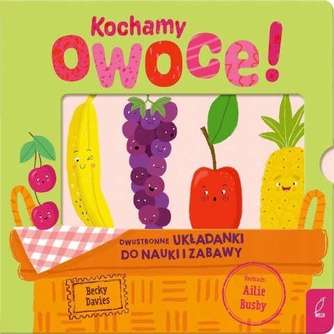 Kochamy owoce! Dwustronne układanki do nauki i zabawy