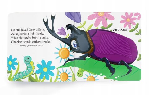 Książeczka Sensoryczna Zwierzęta na łące Dotykowa