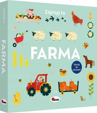 Książeczka z okienkami Zajrzyj tu Farma Wieś Okienka
