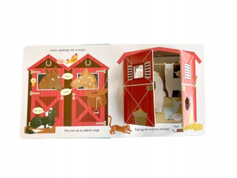 Książeczka z okienkami Zajrzyj tu Farma Wieś Okienka