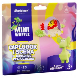 Marioinex Diplodok i Scena czarodziejów klocki wafle mini konstrukcyjne