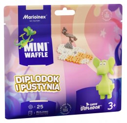 Marioinex Smok Diplodok i Pustynia klocki wafle mini konstrukcyjne, 25 el