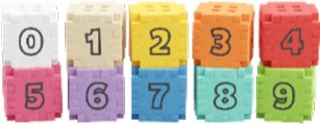 Marioinex Waffle Mini EDU Kostki matematyczne - 60 elementów