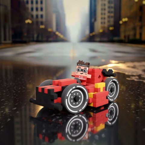 Marioinex Waffle Mini Samochody Race Car, James 50 Czerwona Fomuła 2w1