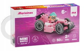 Marioinex Waffle Mini Samochody Race Car Megan 50 elementów Pink wyścigi