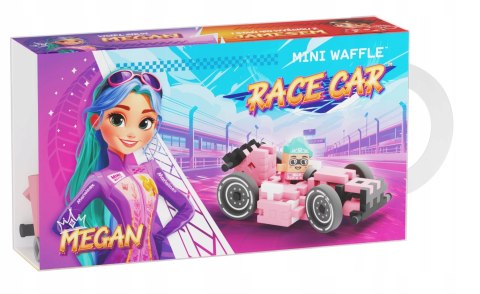 Marioinex Waffle Mini Samochody Race Car Megan 50 elementów Pink wyścigi