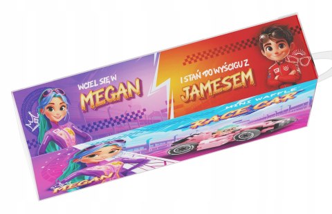 Marioinex Waffle Mini Samochody Race Car Megan 50 elementów Pink wyścigi