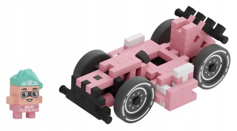 Marioinex Waffle Mini Samochody Race Car Megan 50 elementów Pink wyścigi