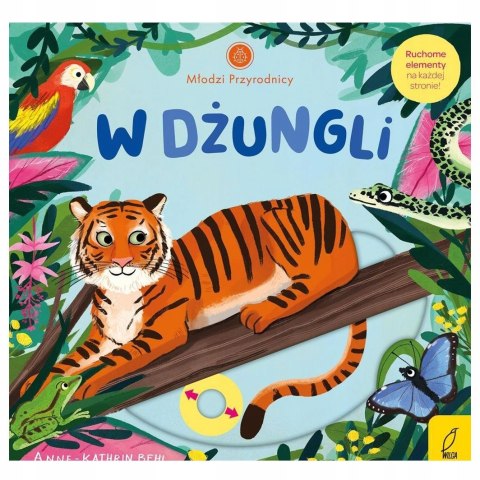 Młodzi przyrodnicy W dżungli Książka Ruchome Elementy