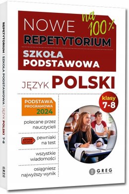 Nowe Repetytorium Szkoła podstawowa 2026 Język polski, klasy 7-8 Greg