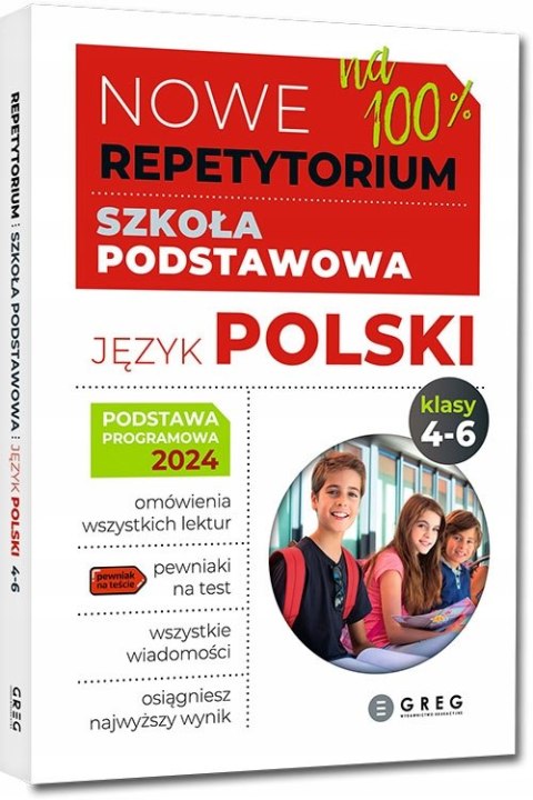Nowe Repetytorium szkoła podstawowa Język polski klasy 4-6 2026 Greg