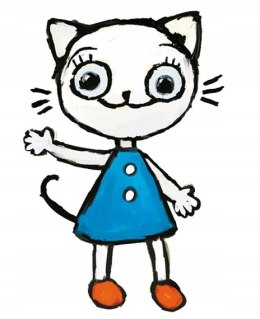 Pada śnieg Kicia Kocia Kolorowanka Anita Głowińska Rysuj z Kicią Kocią