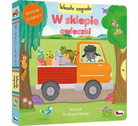 W sklepie owieczki Wesoła zagroda Zabawa z ruchomymi elementami Książeczka